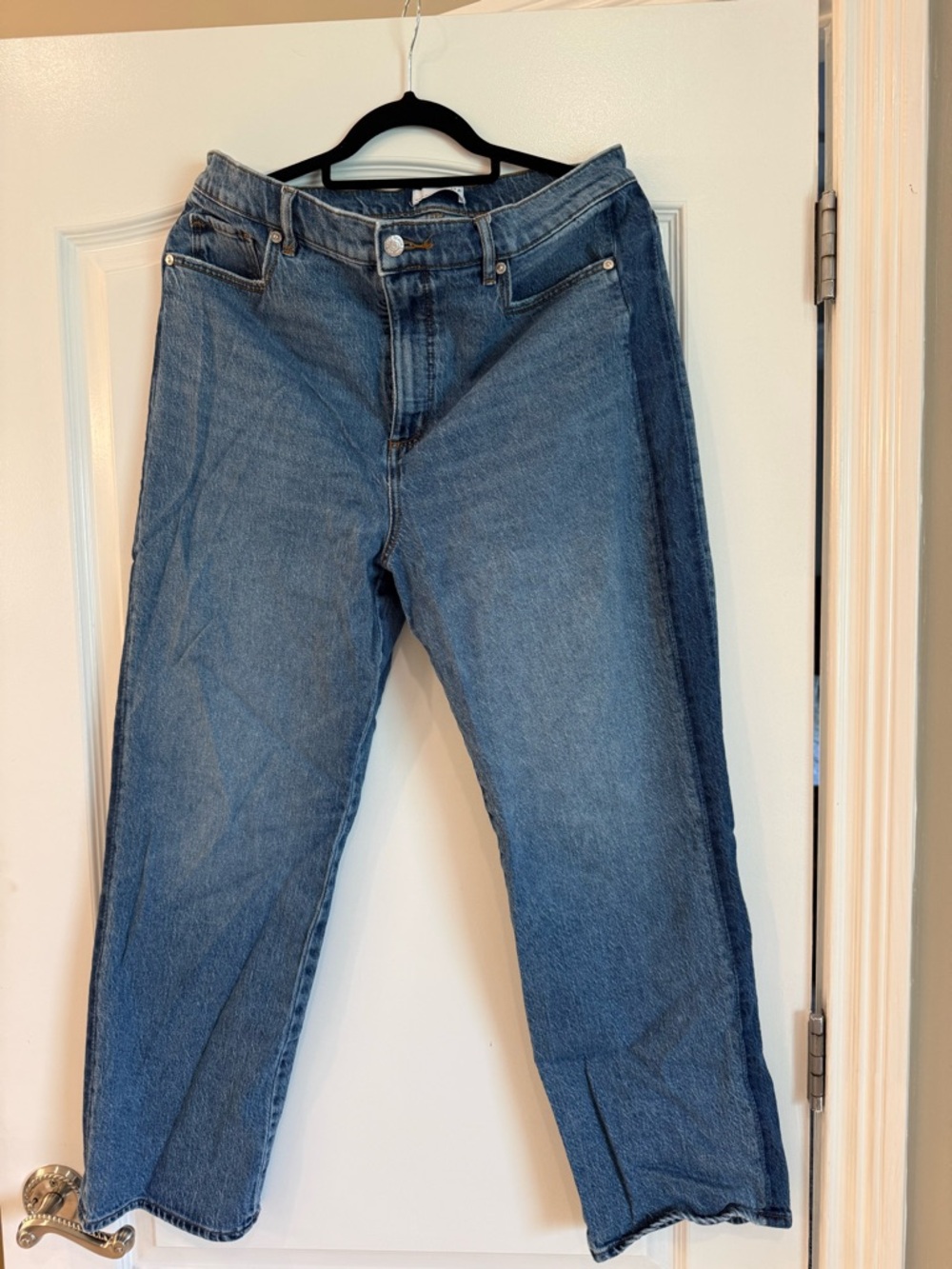 LOFT Blue Denim Jeans with Dark Blue side stripe